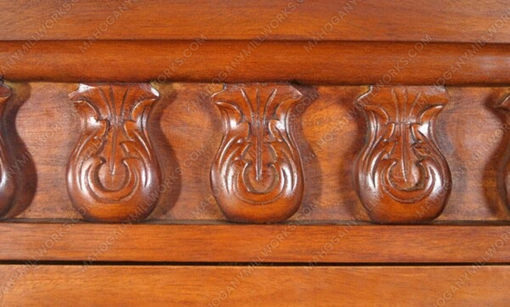 Custom Distressed Canopy Pub Bar w/ Stained Glass