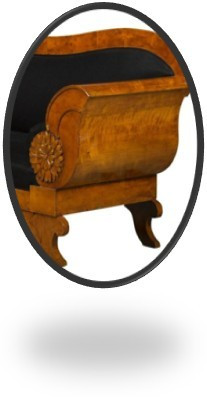 Custom Gothic Loveseat with Wooden Panels