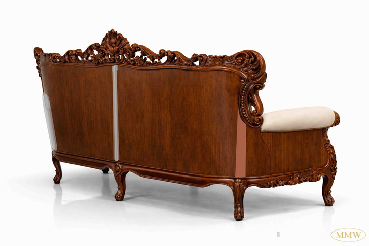 Custom Gothic Loveseat with Wooden Panels