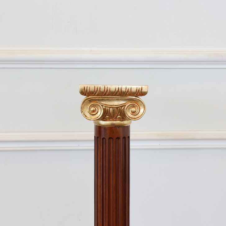 Mahogany Carved Masonic Columns Set (3)