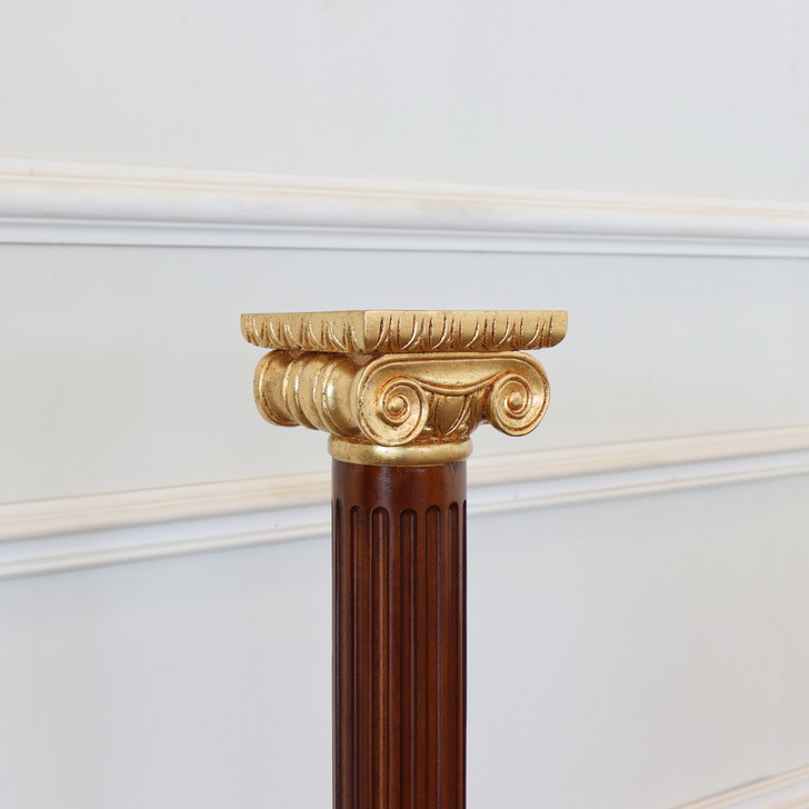 Mahogany Carved Masonic Columns Set (3)