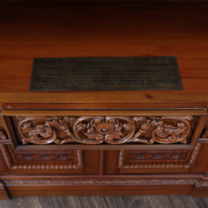 8ft Mahogany Presidential Breakfront Resolute Bookcase