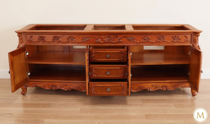 72" Custom Mahogany Bathroom Vanity  without Top