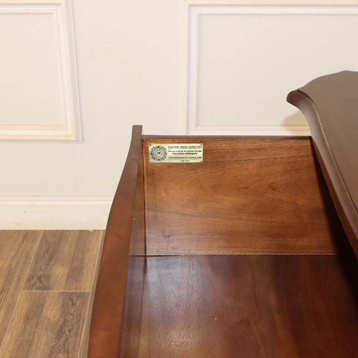 Mahogany File Cabinet w/ Locking Doors (42"W x 30"H)