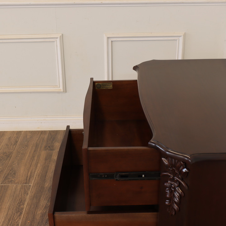 Mahogany File Cabinet w/ Locking Doors (42"W x 30"H)