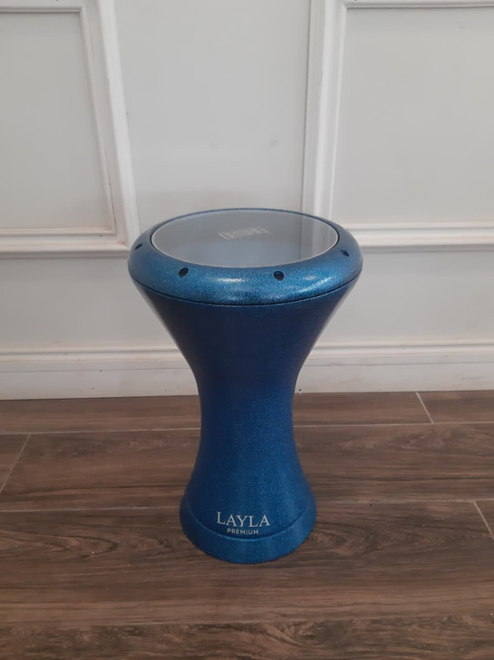 Layla Blue Glitter Premium 9" Sombaty Darbuka