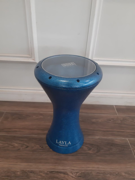 Layla Blue Glitter Premium 9" Sombaty Darbuka
