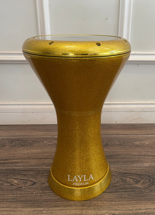 Layla Gold w/ Band Premium 9" Sombaty Darbuka
