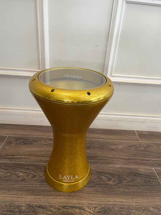 Layla Gold w/ Band Premium 9" Sombaty Darbuka