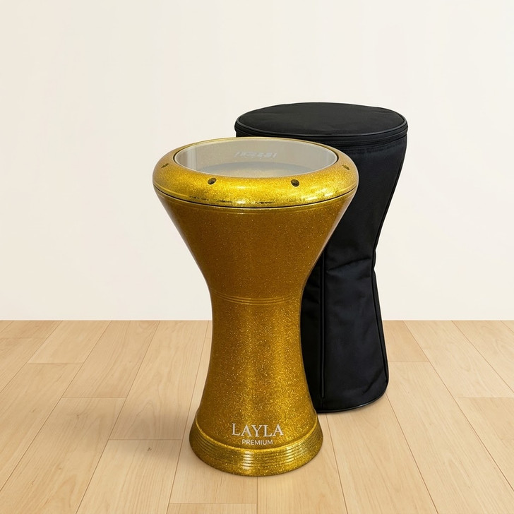 Layla Gold w/ Band Premium 9" Sombaty Darbuka