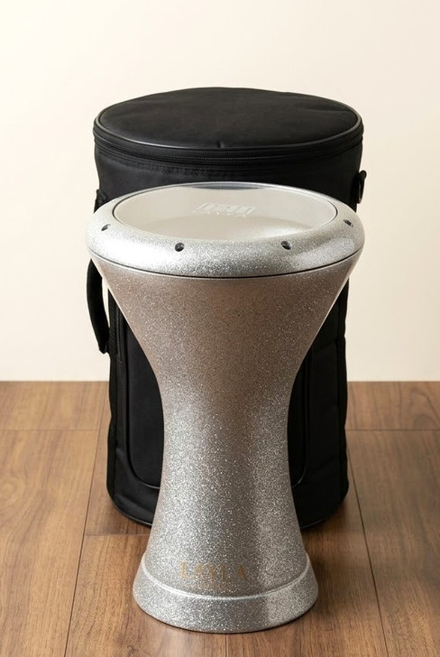IN STOCK | LAYLA 9" Elite Pro Silver Sombaty Darbuka