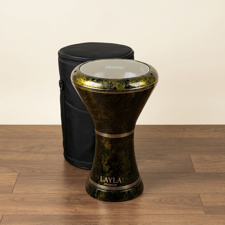 Layla Green/Gold Premium 9" Sombaty Darbuka