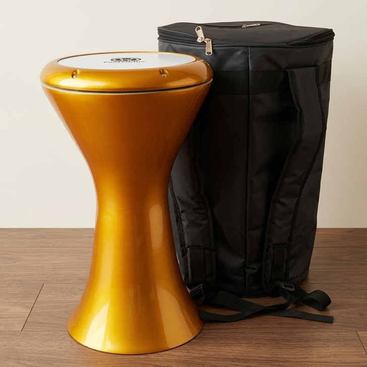 9" Layla Premium Cast Aluminum Lux Gold Sombaty Darbuka