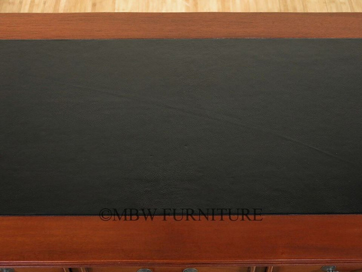 4ft Light Walnut Sheraton Leather Top Office Writing Desk
