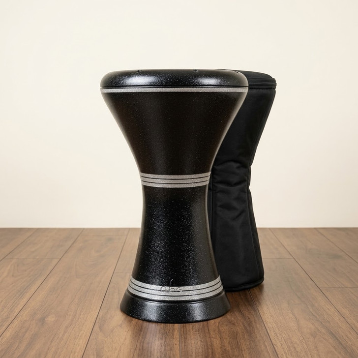 MADE TO ORDER | LAYLA Darbuka – Black and Silver – C004
