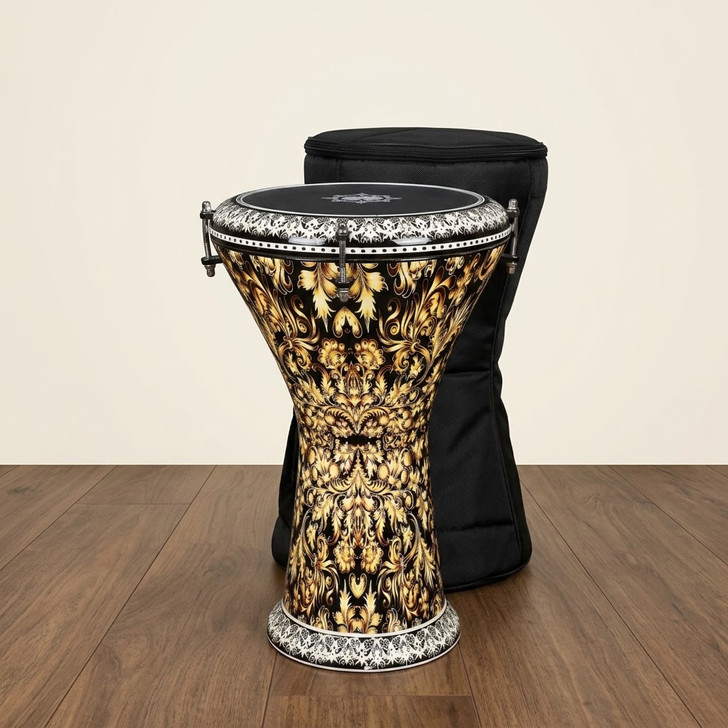 MADE TO ORDER | LAYLA Darbuka – Pro Black/Gold – C197