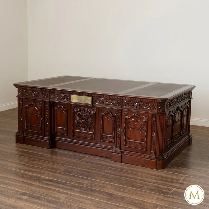 7ft Mahogany Resolute Desk Replica w/ 29" H Leg room
