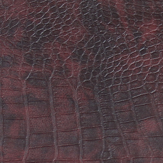 Croco Salsa Burgundy Leather Sample