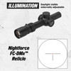 NIGHTFORCE NX6 1-6x24 F1 Capped W/E .2 MRAD FC-DMx Reticle Riflescope (C726)