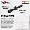 NIGHTFORCE NX6 3-18x50 F1 FieldSet .1 MRAD DigIllum MIL-XT Reticle Riflescope (C735)