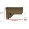 B5 SYSTEMS Sierra K OD Green Stock (SRK-1658)