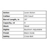 ROSSI R95 .454 Casull 20in 9rd Black/Hardwood Lever-Action Rifle (950454201)