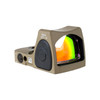 TRIJICON Dual Defense RMR Type 2 FDE 3.25 MOA Reflex Red Dot Sight w/ M17/18 Mount and Can/Optic Height Night Sights (RM06-C-700816)