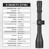 NIGHTFORCE NX6 6-36x56 F1 FieldSet .1 MRAD DigIllum Mil-C Riflescope (C746)