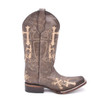 Open-box: CORRAL Womens Brown/ Beige Side Cross Embroidery Sq Toe, Size: 8, Width: M (L5042-LD-M-8) - Great condition, limited use