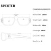 GATORZ EYEWEAR Specter Black with Black Logo Frame and Smoke Polarized Lens Sunglasses (GZ-08-410)