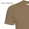 DRAKE Men's Old School Oval Logo Savannah Tan Light Heather Short Sleeve T-Shirt (DT9600-STH)