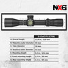 NIGHTFORCE NX6 2-12x42 F1 FieldSet .250 MOA DigIllum FC-MRx MOA Reticle Riflescope (C729)