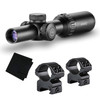 HAWKE Vantage IR 1-4x20 Turkey Dot IR Reticle Riflescope w/ Match Mount 1in Medium Weaver Scope Rings and GRITR Microfibre (14205+22113+GRIT-MF)