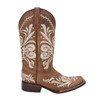 Open-box: CORRAL Womens Tan Embroidery Sq. Toe, Size: 8.5, Width: M (L5409-LD-M-8.5) - Great condition, limited use