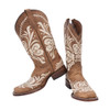Open-box: CORRAL Womens Tan Embroidery Sq. Toe, Size: 8.5, Width: M (L5409-LD-M-8.5) - Great condition, limited use
