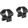 HAWKE XB30 2-7x32 SR Reticle Riflescope with Match Weaver 30mm Low 2pc Black Riflescope Ring Mounts and GRITR Microfibre (12224+22115+GRIT-MF)