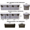 MTM Wheeled Dark Earth Mobile Gear Crate with Tray and Divider The Mule (MGC)