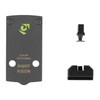 NIGHT FISION 507K to Glock 43x MOS Optic Plate and Blacked Out Sights Combo (GLK-OPBS-507K-43X-ZXZX)