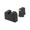 NIGHT FISION DPP/Romeo Pro to Glock Full Size MOS Optic Plate and Tritium Yellow Front Sight Combo (GLK-OPBS-DPP-MOS-YGZX)