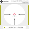HAWKE Vantage HD 30 1-8x24 SFP Tactical BDC 5.56 Reticle Riflescope (14312)