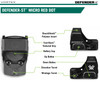 VORTEX Defender-ST 6 MOA Micro Red Dot Sight w/ Pro 45 Degree Offset Accessory Picatinny Mount (DFST-MRD6+45RDM-2)