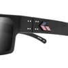 GATORZ EYEWEAR Delta Patriot Edition Black w/ Patriot G Logo Frame/Smoke Optimized Polarized Black Lens Sunglasses (GZ-04-087)