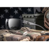 GATORZ EYEWEAR Marauder Patriot Edition Black w/ Patriot G Blackout Logo Frame/ANSI Z87.1+ MILSPEC Ballistic Smoke Lens Sunglasses (GZ-12-095)