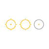 HOLOSUN 507C-X3 Gold Multi-Reticle Solar Open Pistol Sight (HS507C-GD-X3)