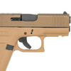 GLOCK G43X 9mm Luger 3.41in 15rd Steel Serrated Slide Ambidextrous Pistol (UX4350204NR15ORDEBOT)