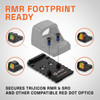 GRITR Glock MOS Optic Plate - RMR Footprint Adapter Plate, Stainless Steel