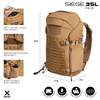 VERTX Siege 35L Coyote Backpack (F1 VTX5308 CO)