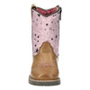 Open-box: SMOKY MOUNTAIN BOOTS Kid's Autry Brown/Pink Leather Western Boot, Size: 5 (3228T-5R) - Damaged package
