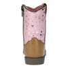 Open-box: SMOKY MOUNTAIN BOOTS Kid's Autry Brown/Pink Leather Western Boot, Size: 5 (3228T-5R) - Damaged package