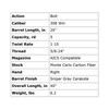 BERGARA B-14 Squared Crest CF 308 Win 20in 5rd Sniper Gray Bolt-Action Rifle with Omni Muzzlebrake and Fluted Bolt (B14S751CF)